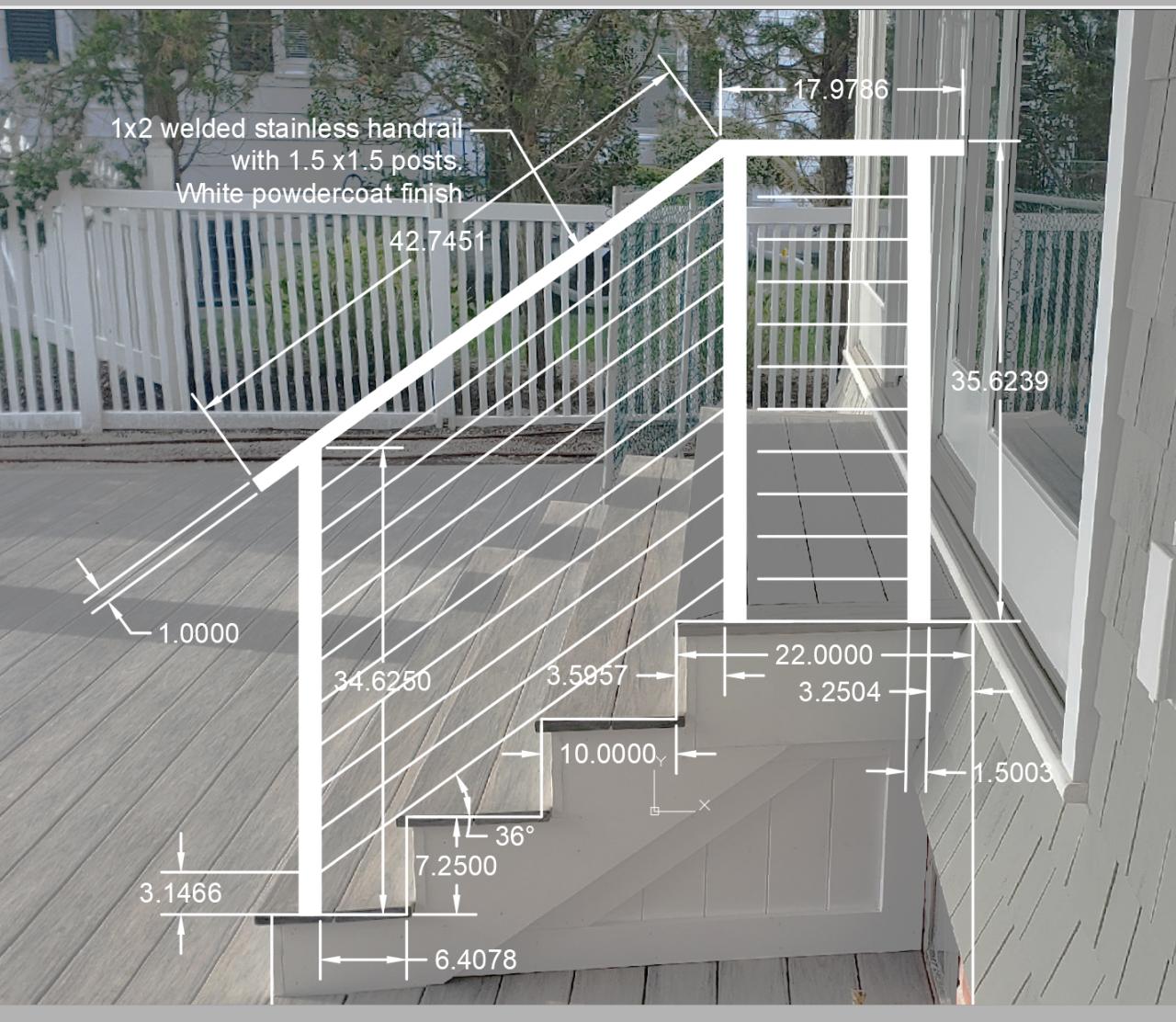 Stainless cable rail design